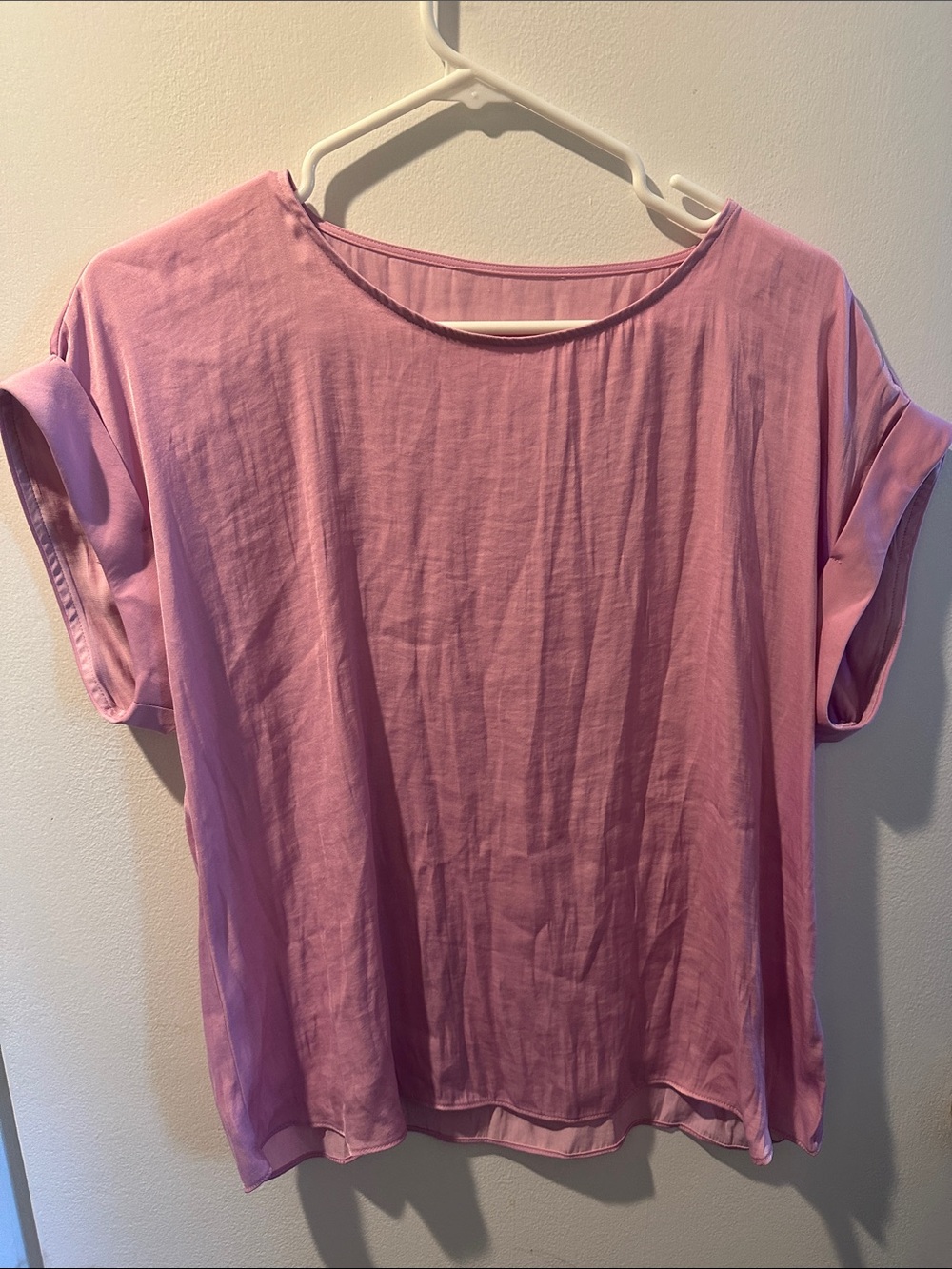 Women’s Relaxed Short Sleeve Tee in Dusty Pink